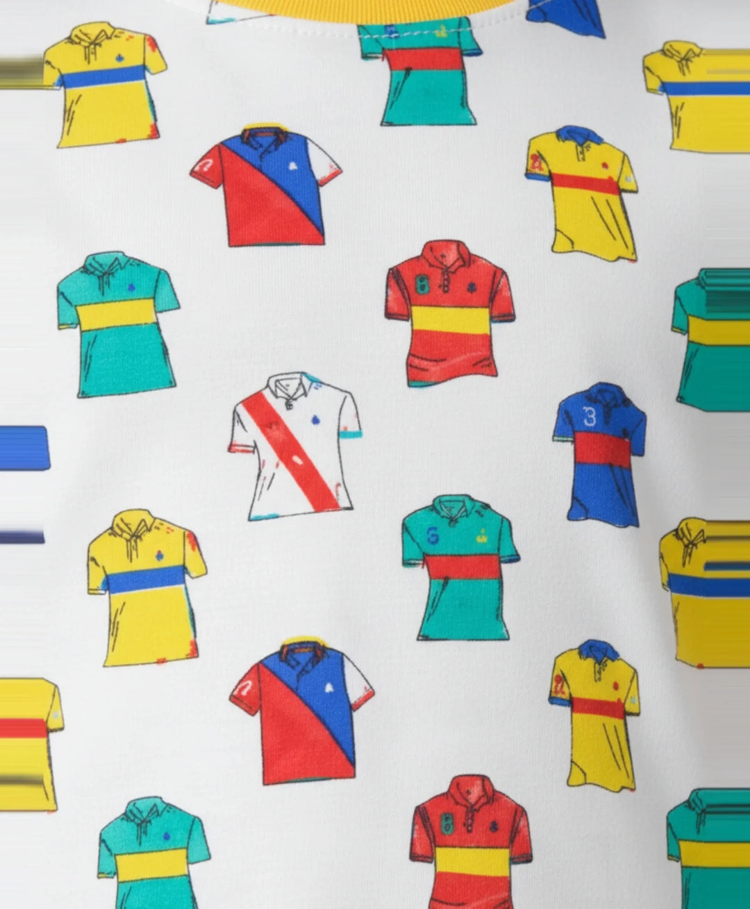 Polo Print Short Sleeves Boys T-Shirt - Off White