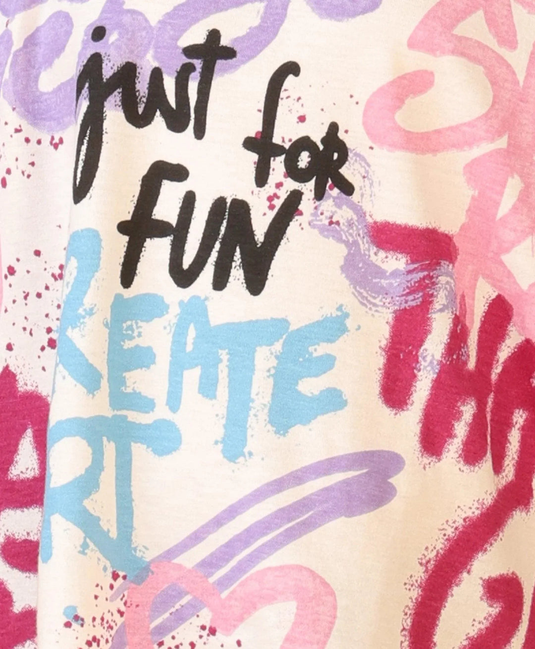 CREATE ART SHORT SLEEVES SUMMER T-SHIRT - OFF WHITE - Anthrilo 