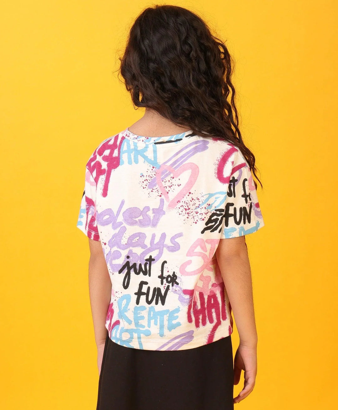 CREATE ART SHORT SLEEVES SUMMER T-SHIRT - OFF WHITE - Anthrilo 