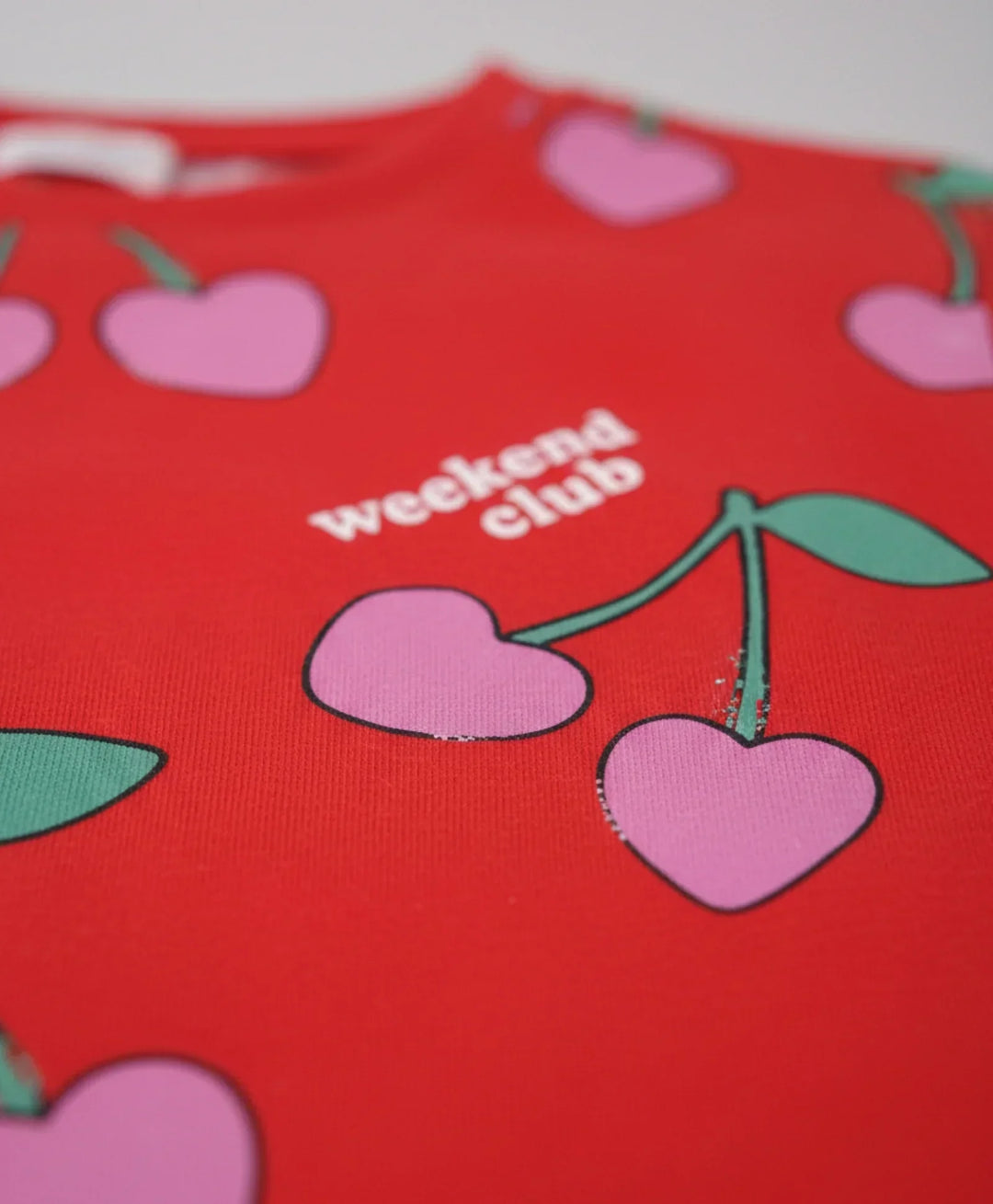 CHERRY RED SHORT SLEEVES PYJAMA SET - RED - Anthrilo 