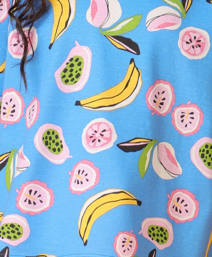 Banana Berry Summer Girls T-Shirt - Blue
