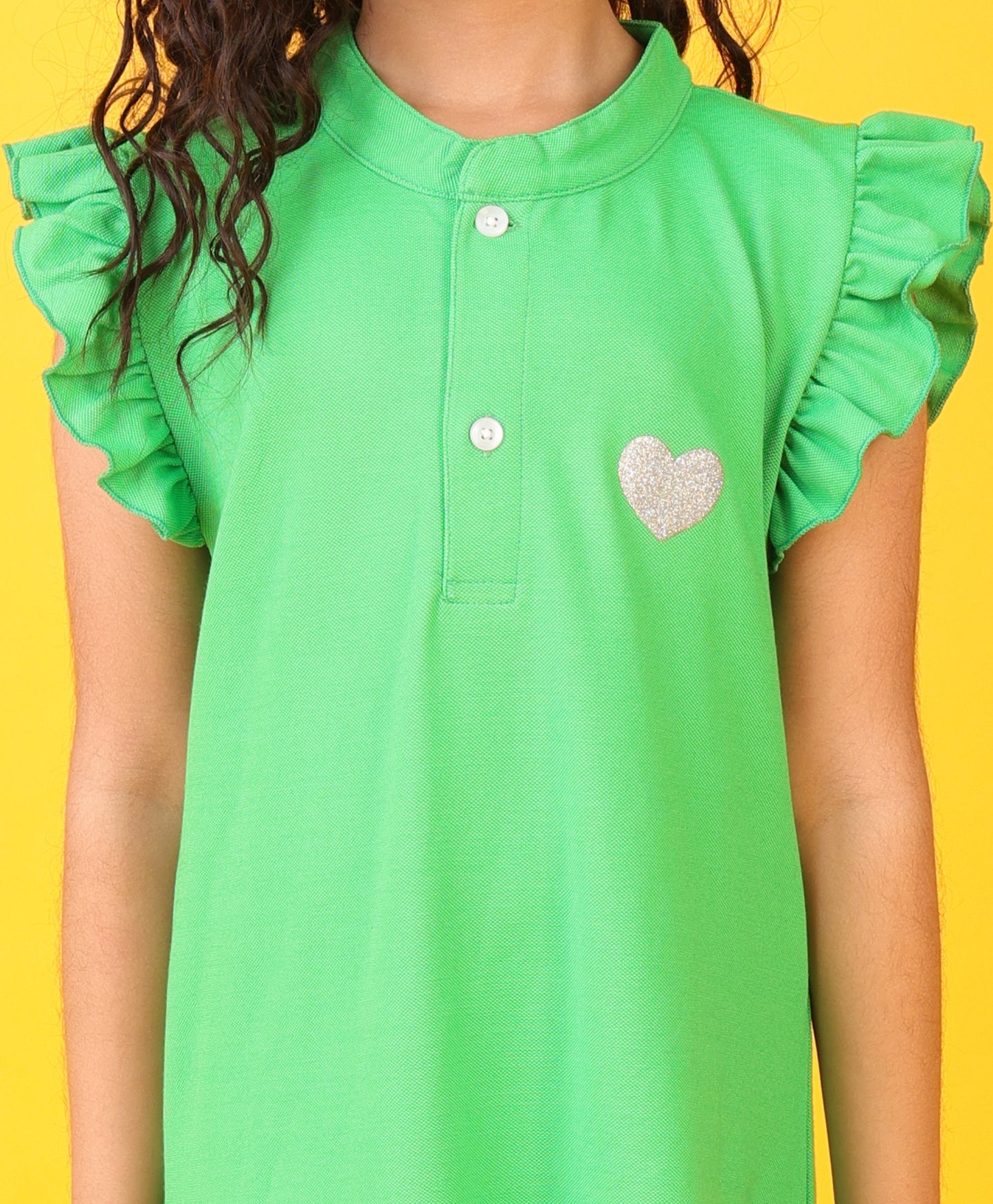 SUMMER GREEN HEART DRESS - GREEN