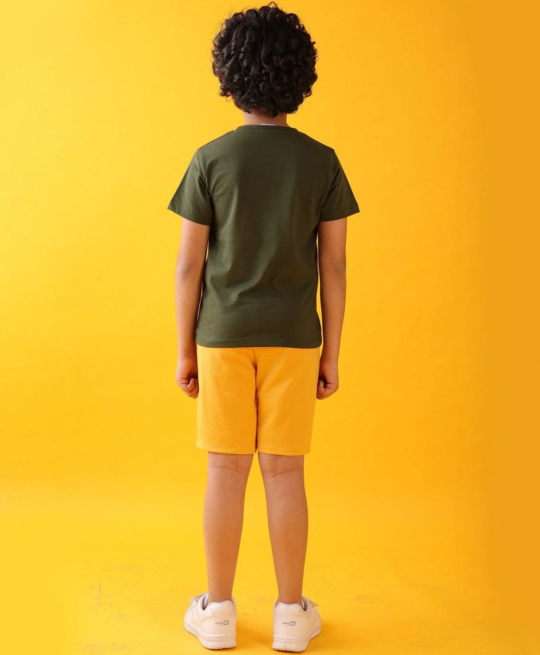 BEACH COAST MUSTARD SHORTS SET - OLIVE/MUSTARD - Anthrilo 