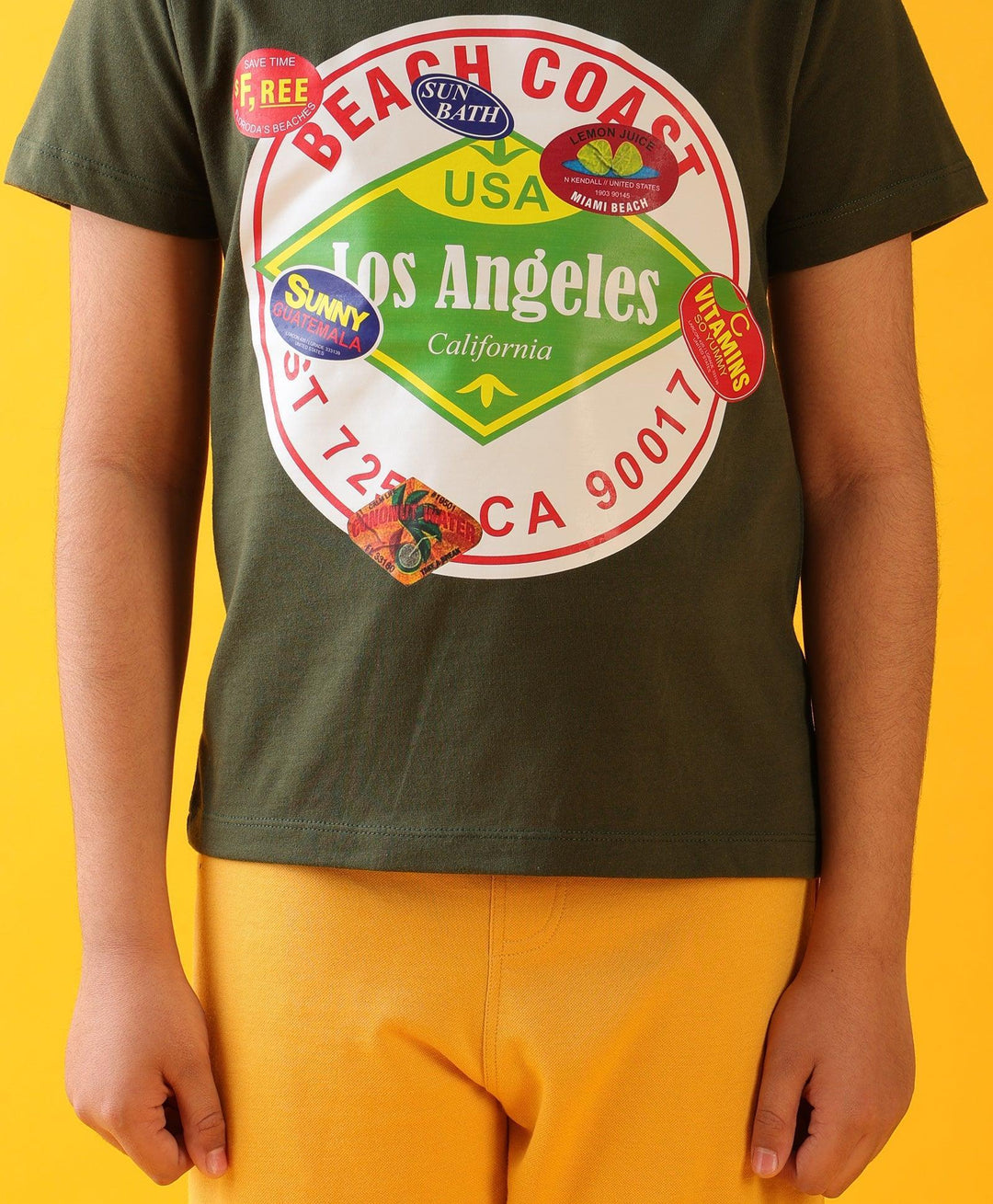 BEACH COAST MUSTARD SHORTS SET - OLIVE/MUSTARD - Anthrilo 