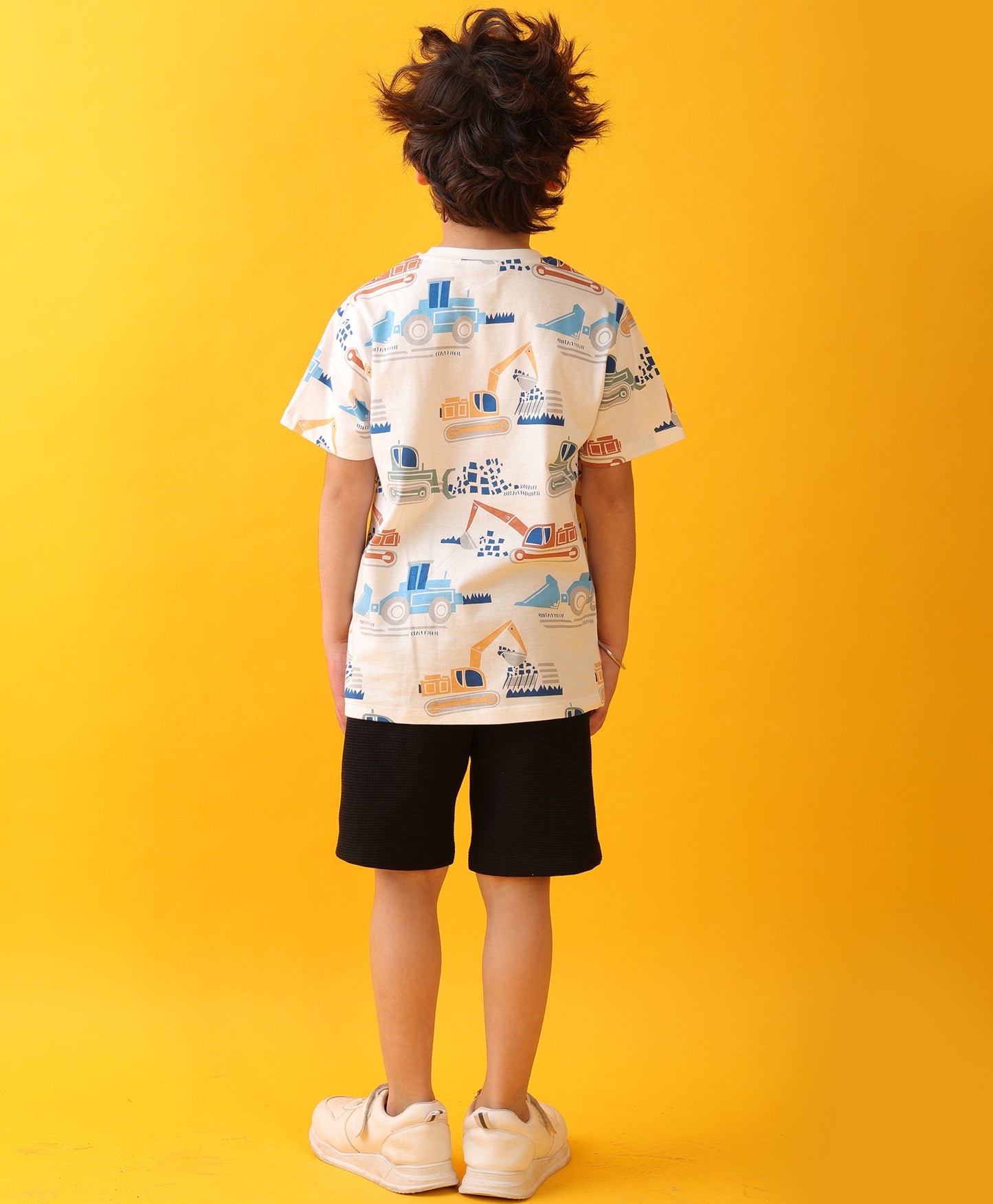 DIGGER SUMMER BLACK SHORTS SET  - WHITE/BLACK