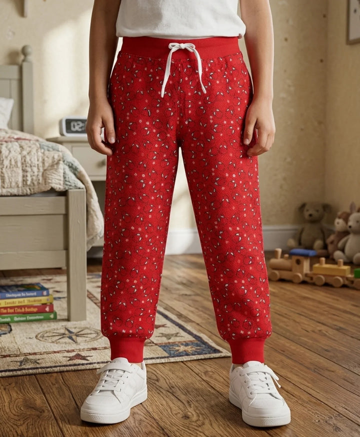 Spider Print Summer Boys Jogger - Red