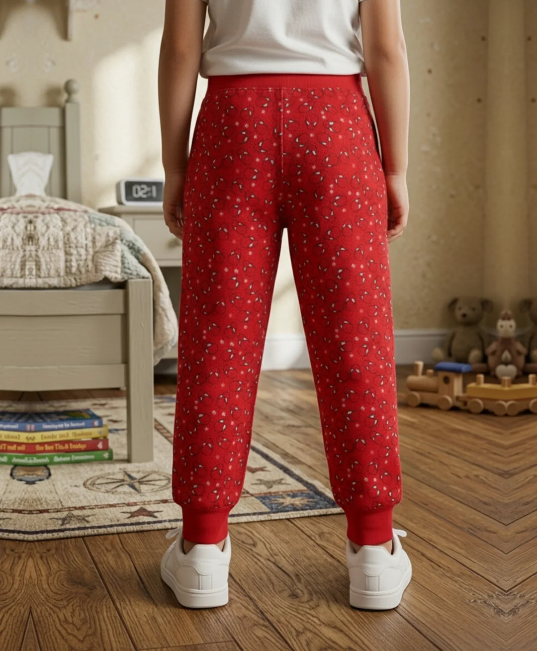 Spider Print Summer Boys Jogger - Red