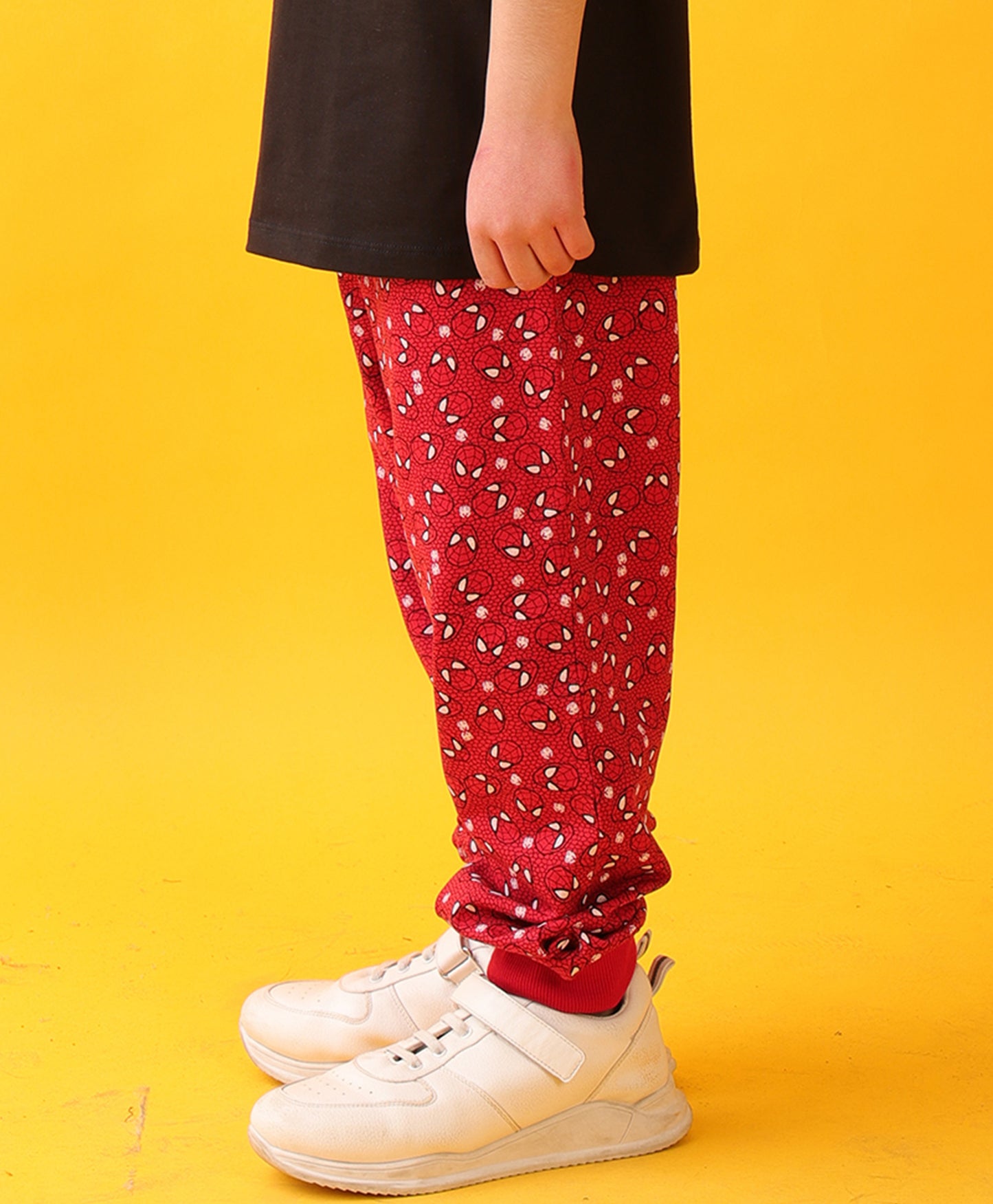 SPIDER PRINT SUMMER  BOYS JOGGER - RED