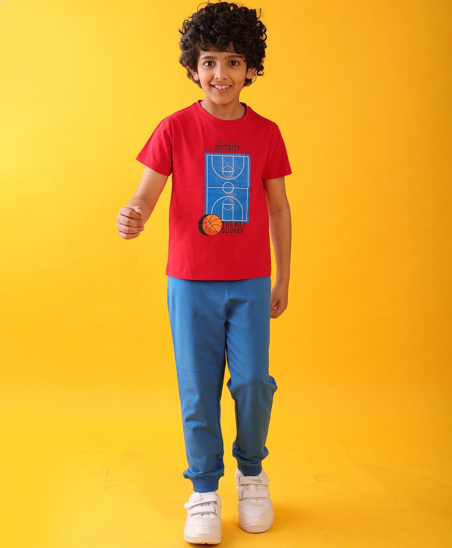 SCORRER RED ROYAL SUMMER JOGGER SET - RED/ROYAL