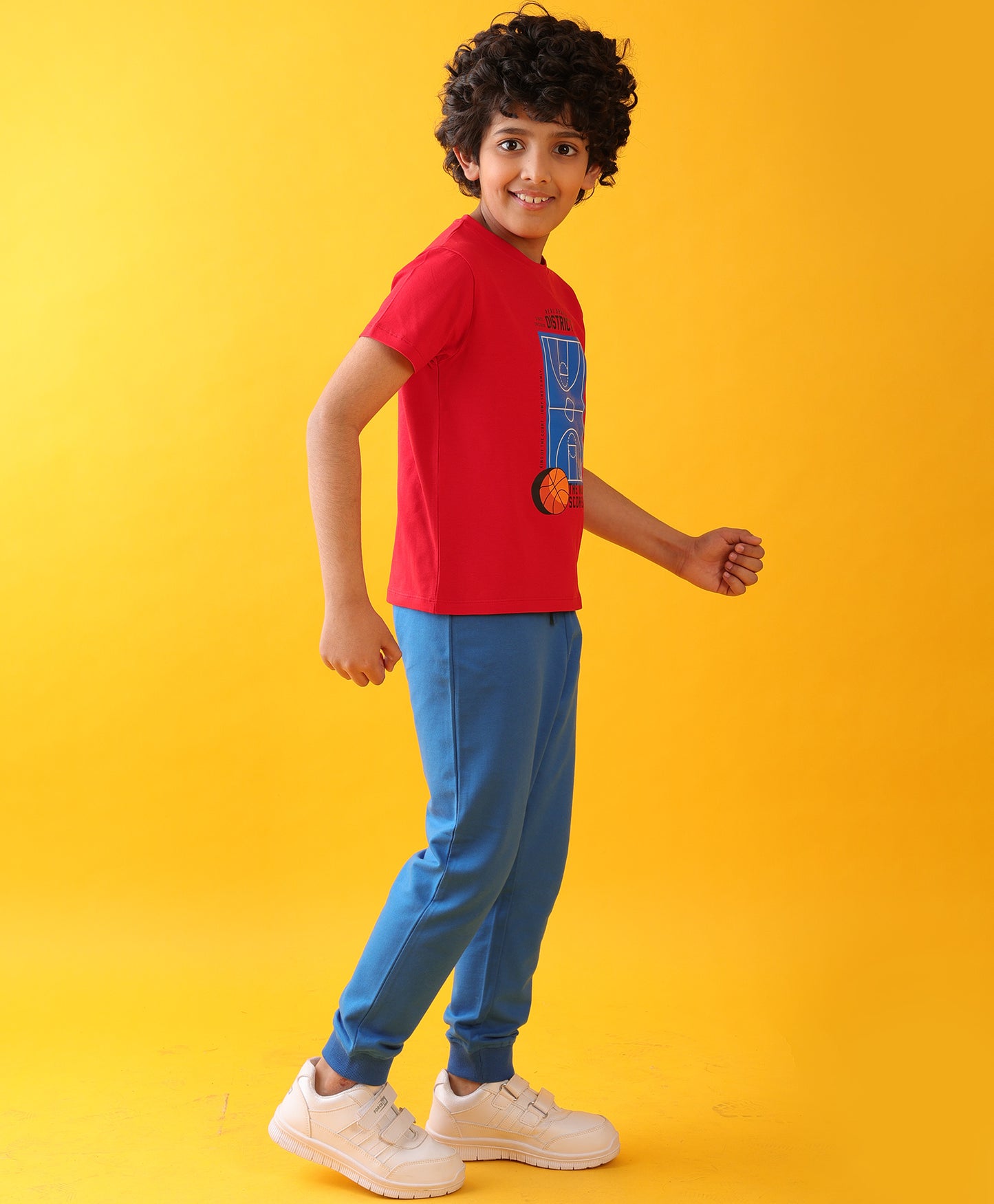 SCORRER RED ROYAL SUMMER JOGGER SET - RED/ROYAL