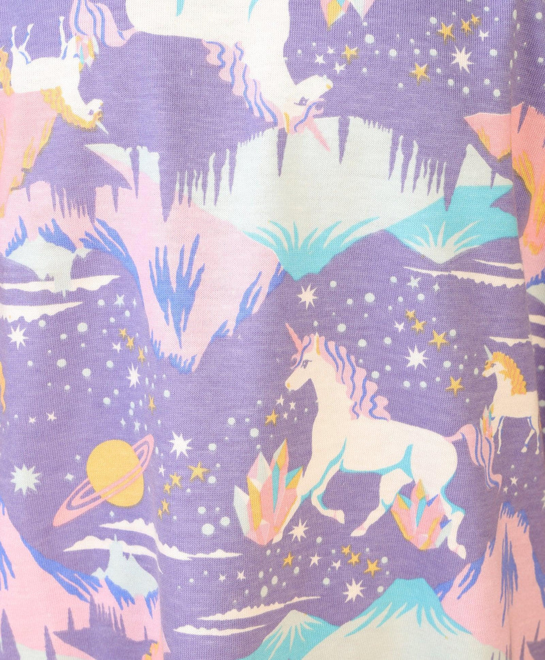 UNICORN PLANET BLACK HEART SUMMER JOGGER SET - PURPLE/BLACK - Anthrilo 