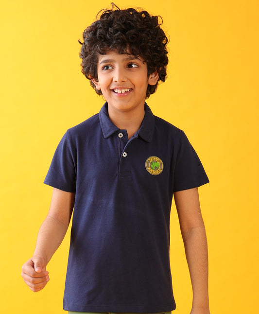 NAVY POLO SUMMER BOYS T-SHIRT - NAVY