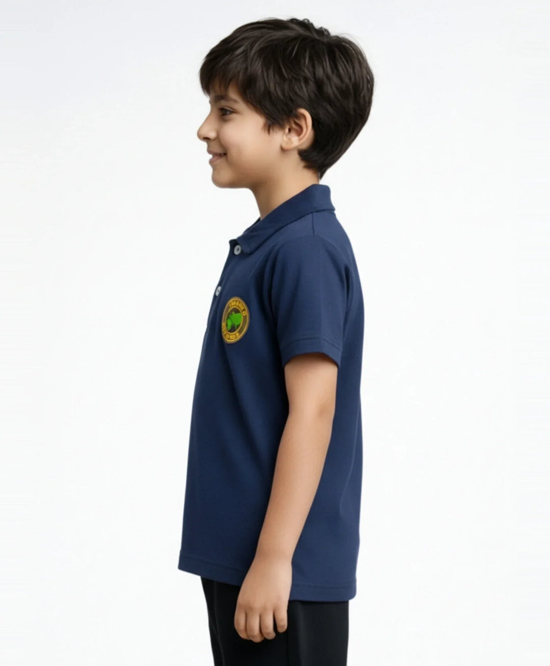 Navy Polo Summer Boys T-Shirt - Navy