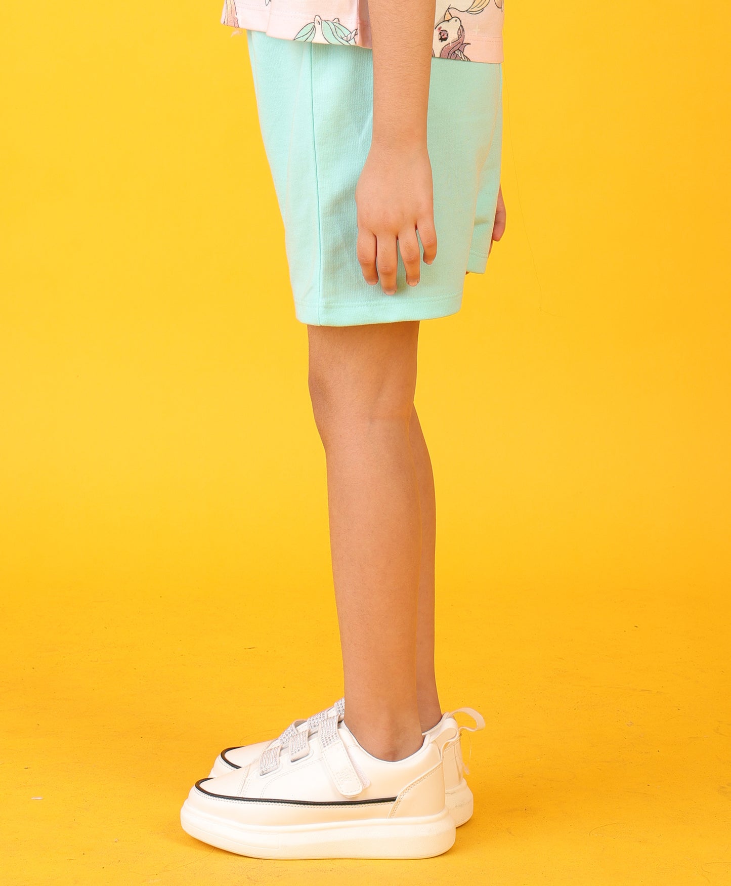 AQUA SUMMER GIRLS SHORTS - AQUA