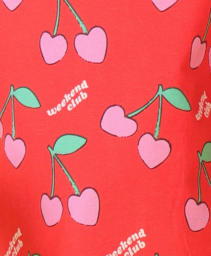 CHERRY RED HEART FUN LEGGING SET - RED/GREEN - Anthrilo 