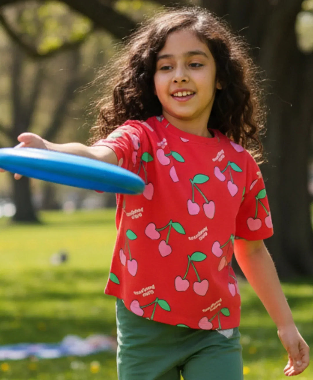 CHERRY RED SHORT SLEEVES SUMMER T-SHIRT - RED - Anthrilo 