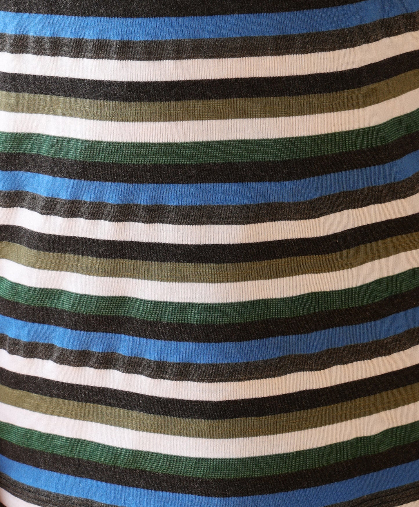 BLUE GREEN WHITE STRIPED BOYS SHORT SLEEVES T-SHIRT - MULTI