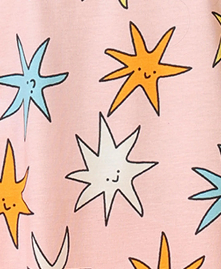 PINK STAR GIRLS SLEEPWEAR SHORT SET - PINK - Anthrilo 
