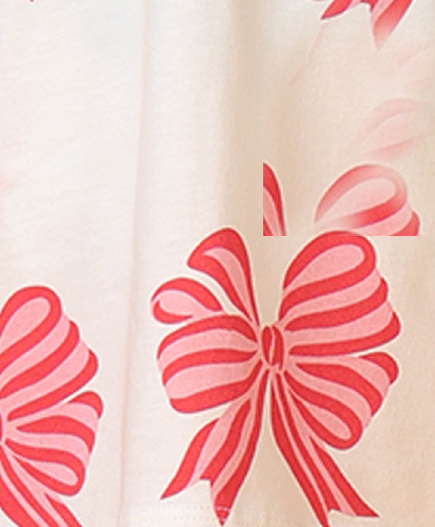 BOW PINK GIRLS SLEEPWEAR SHORT SET - OFF WHITE