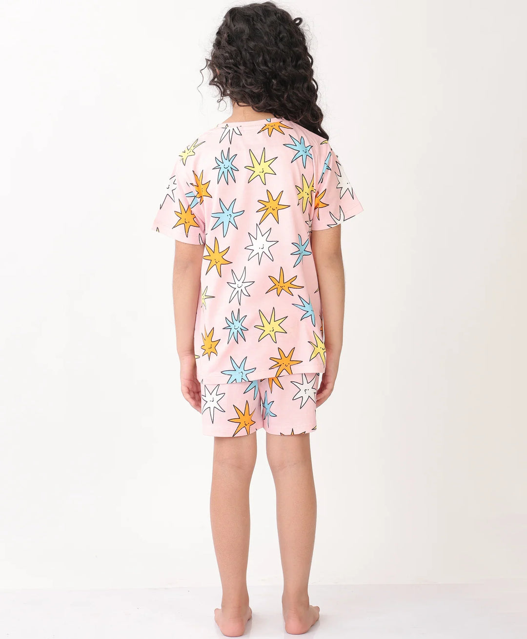 PINK STAR SLEEPWEAR SHORT SET - PINK - Anthrilo 