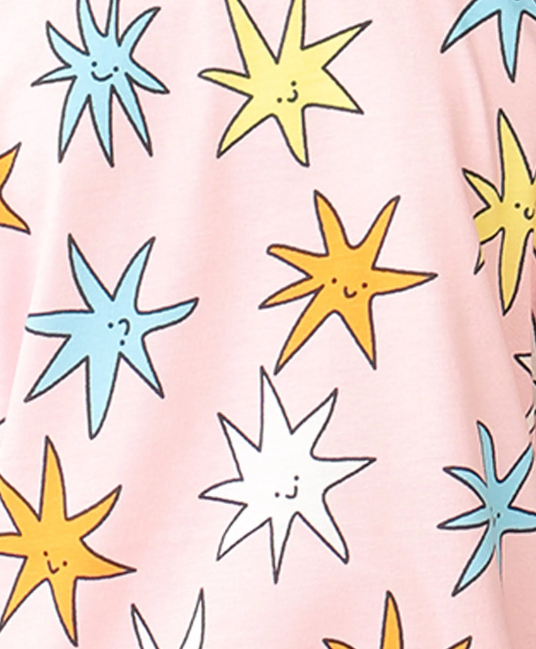 PINK STAR SLEEPWEAR SHORT SET - PINK - Anthrilo 
