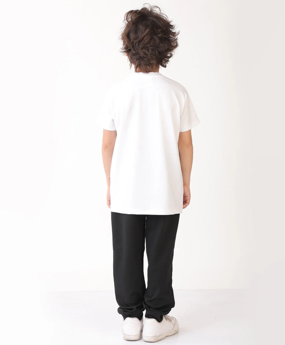 FOOTBALL BLACK JOGGER SET - WHITE/BLACK - Anthrilo 