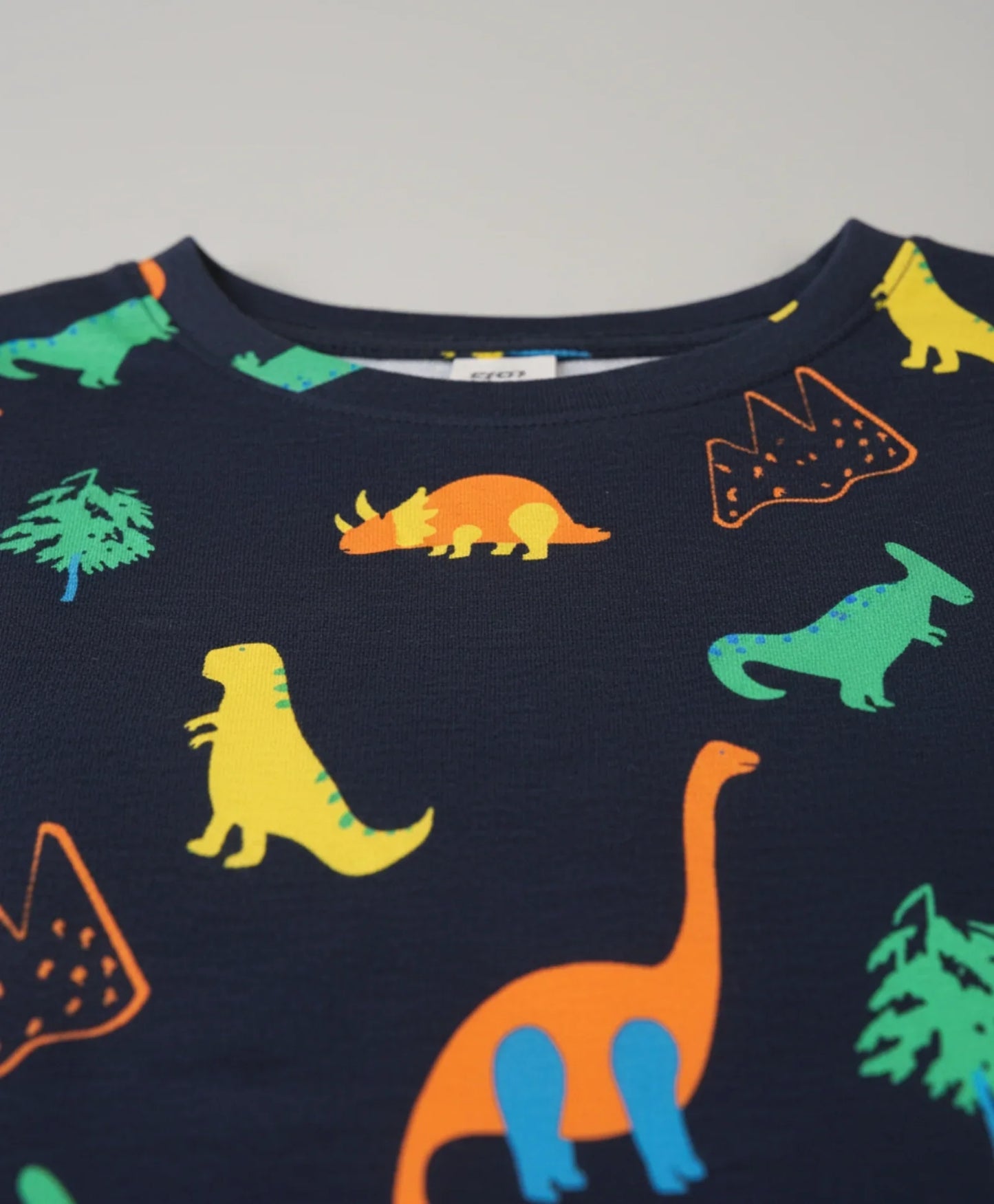 DINOSAUR FUN NAVY SHORT SLEEVE PYJAMA SET - NAVY