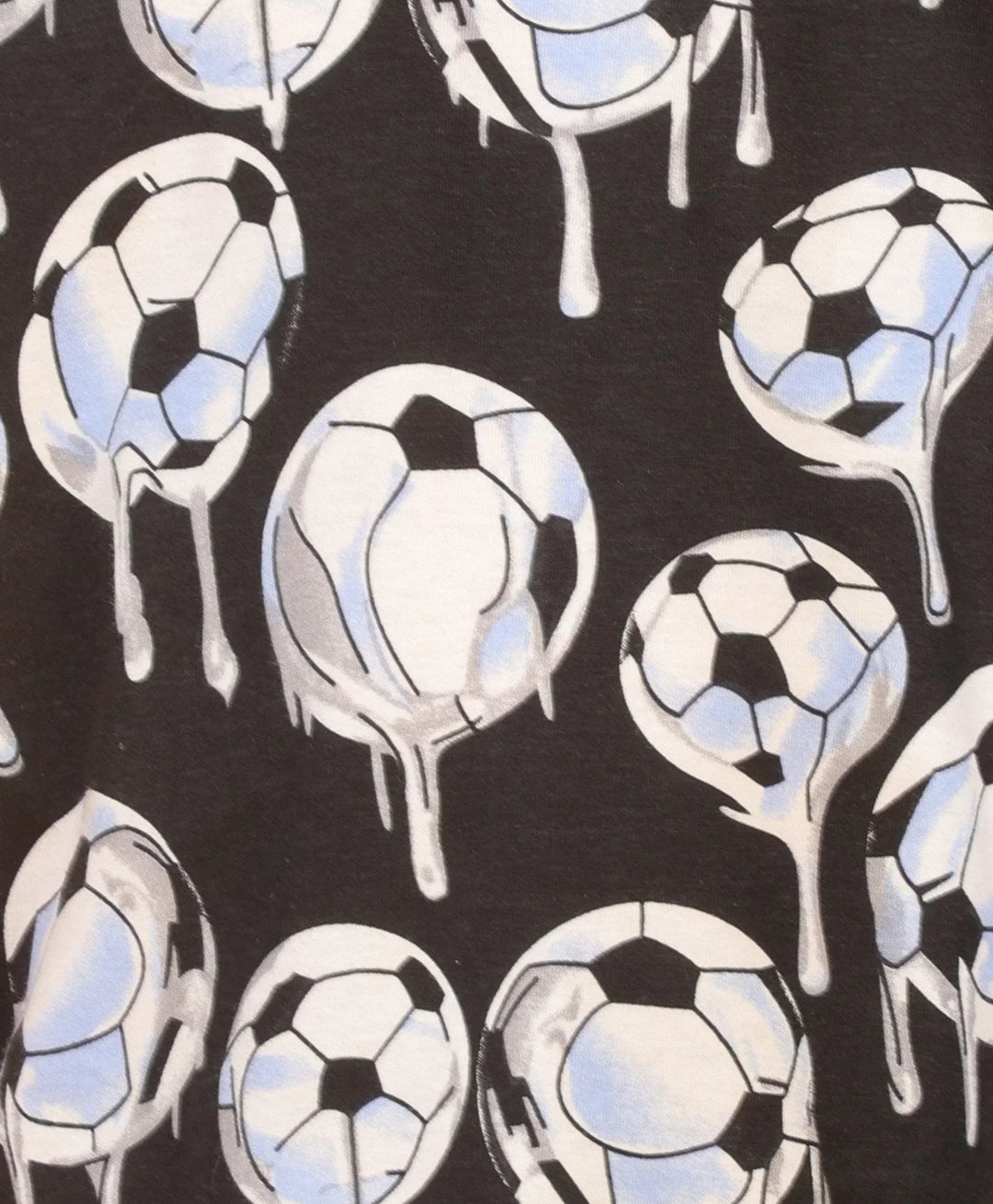 FOOTBALL MELT SUMMER SHORTS SET - BLACK - Anthrilo 
