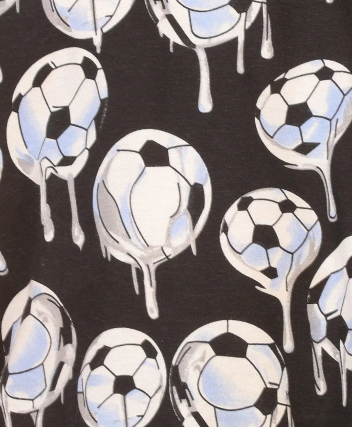 FOOTBALL MELT SUMMER SHORTS SET - BLACK - Anthrilo 