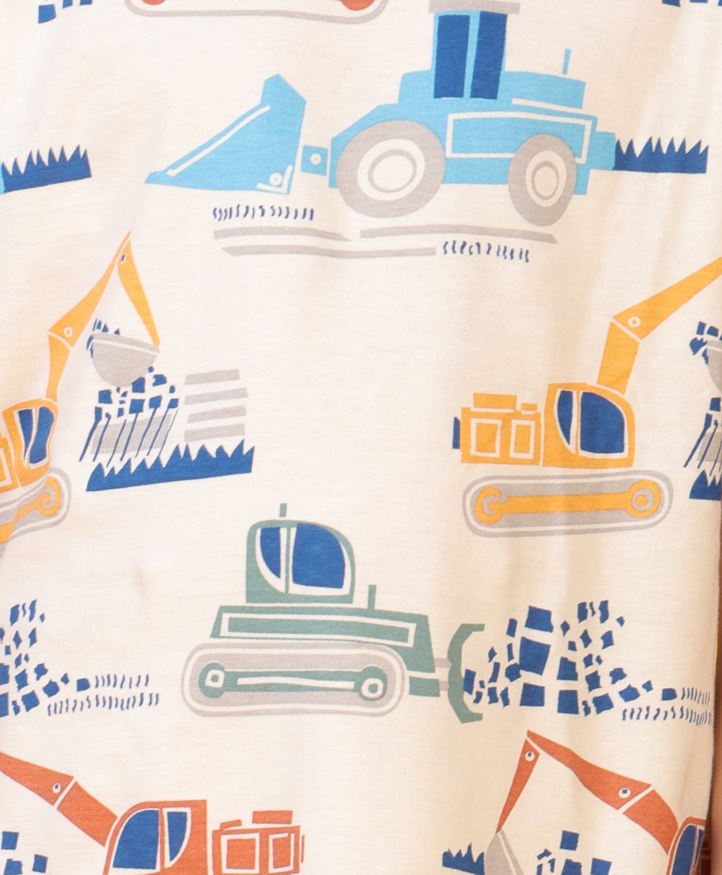 DIGGER BEIGE SUMMER BOYS SHORTS SET - WHITE/BEIGE
