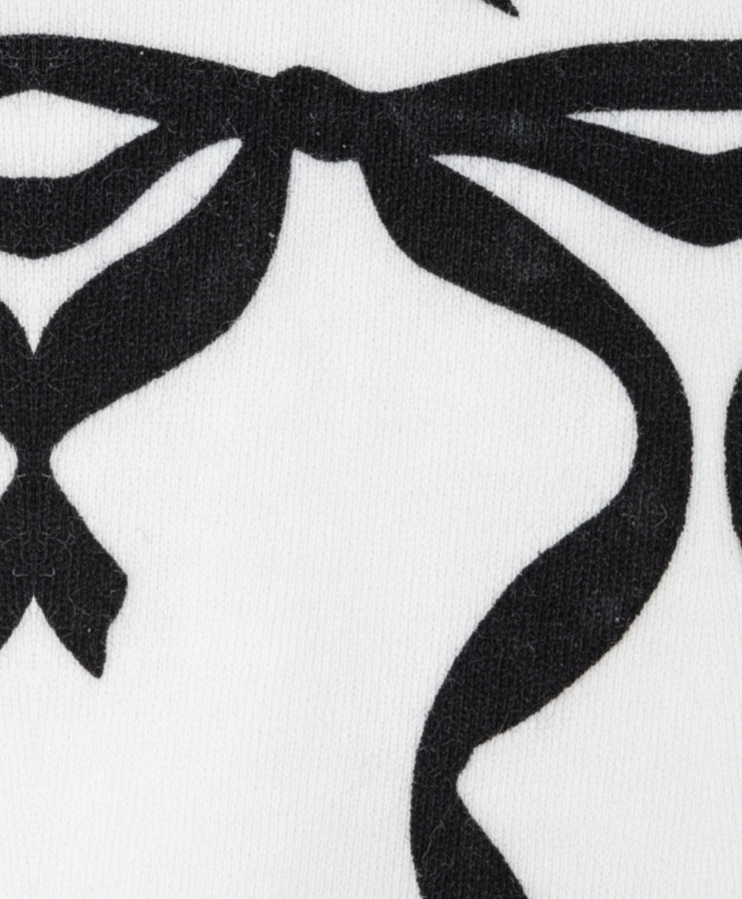Pretty Black Bow Summer Black Leggings Set - White/Black