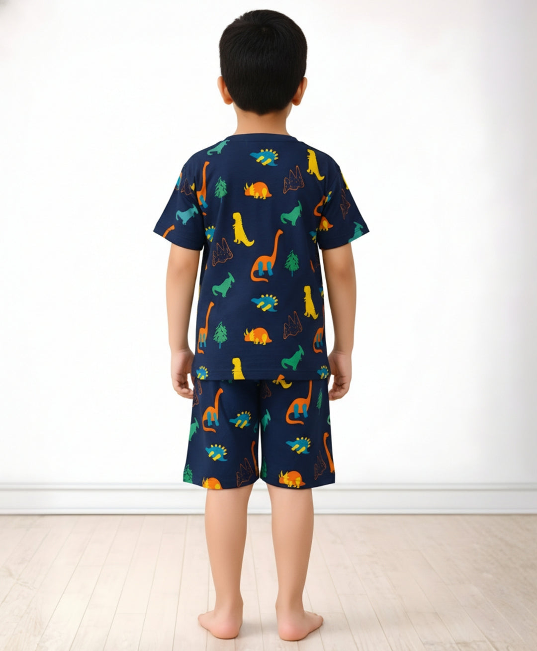 Dinosaur Fun Navy Sleepwear Shorts Set - Navy