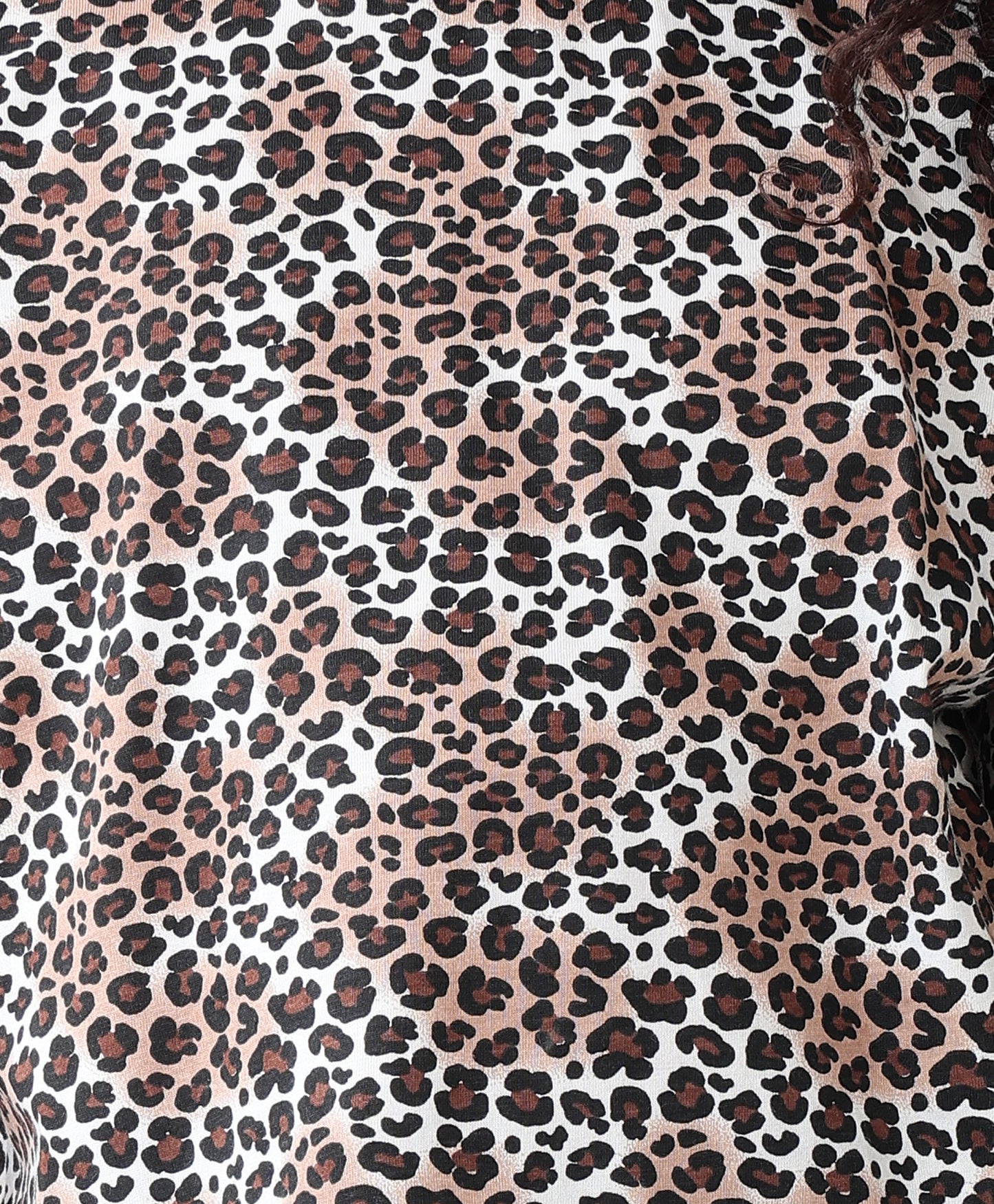 LEOPARD BLACK SHORT SLEEVE T-SHIRT - BLACK