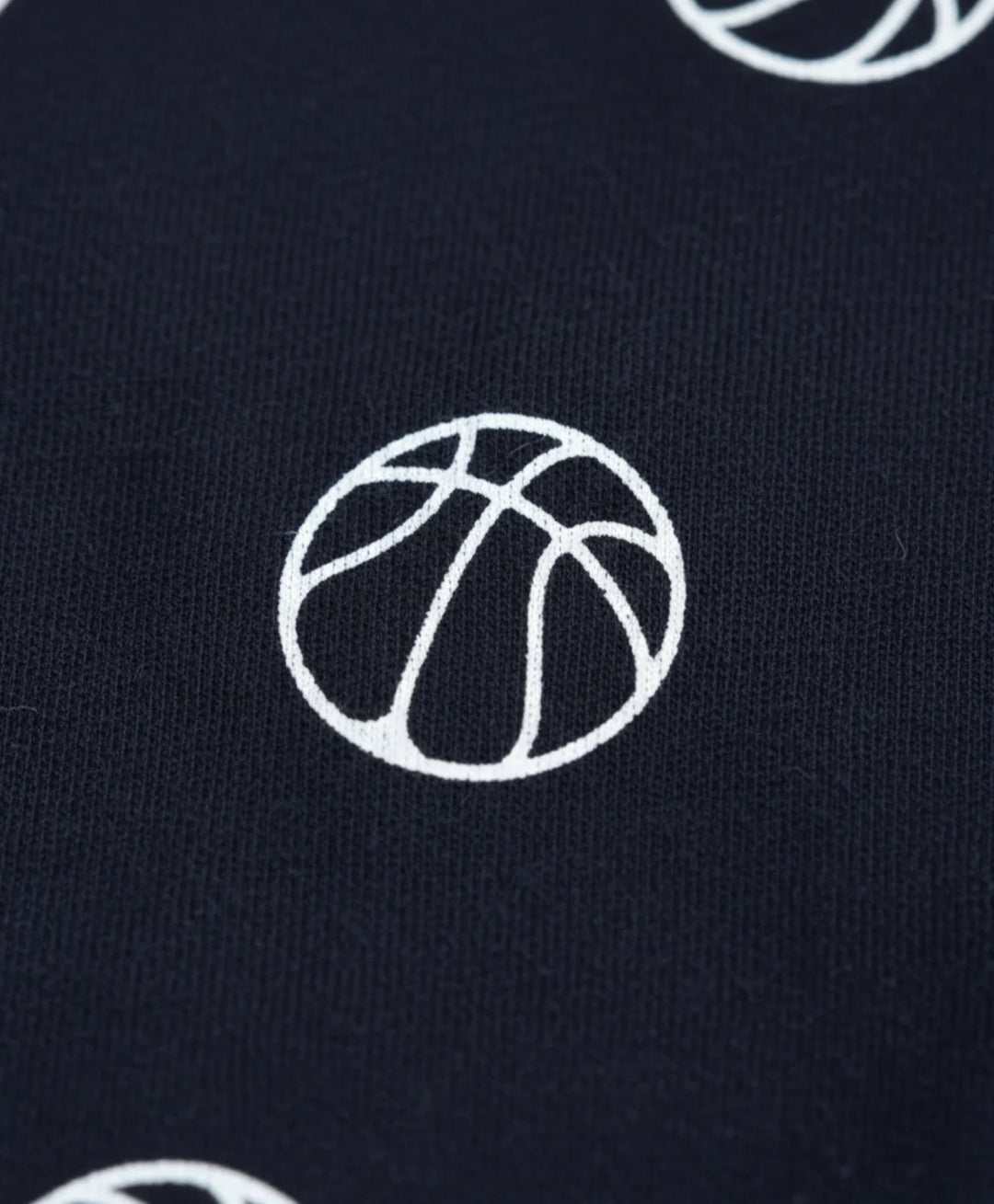 Basketball Boys Sleepwear Shorts Set - Black