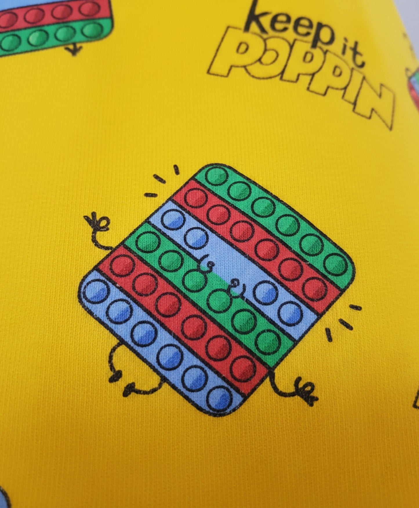 POP IT SLEEPWEAR SHORT SET - YELLOW