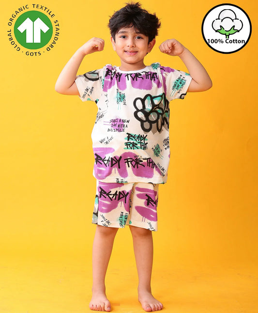 READY FOR THAT DREAMS SLEEPWEAR SHORTS SET - WHITE - Anthrilo 