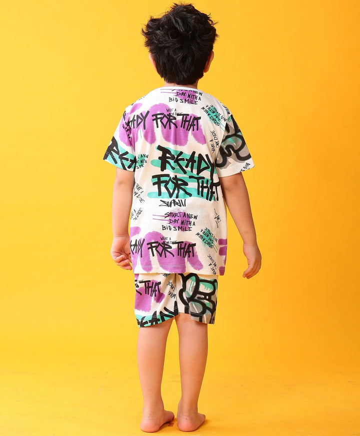 READY FOR THAT DREAMS SLEEPWEAR SHORTS SET - WHITE - Anthrilo 