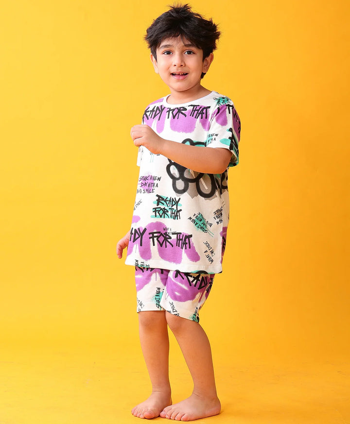 READY FOR THAT DREAMS SLEEPWEAR SHORTS SET - WHITE - Anthrilo 