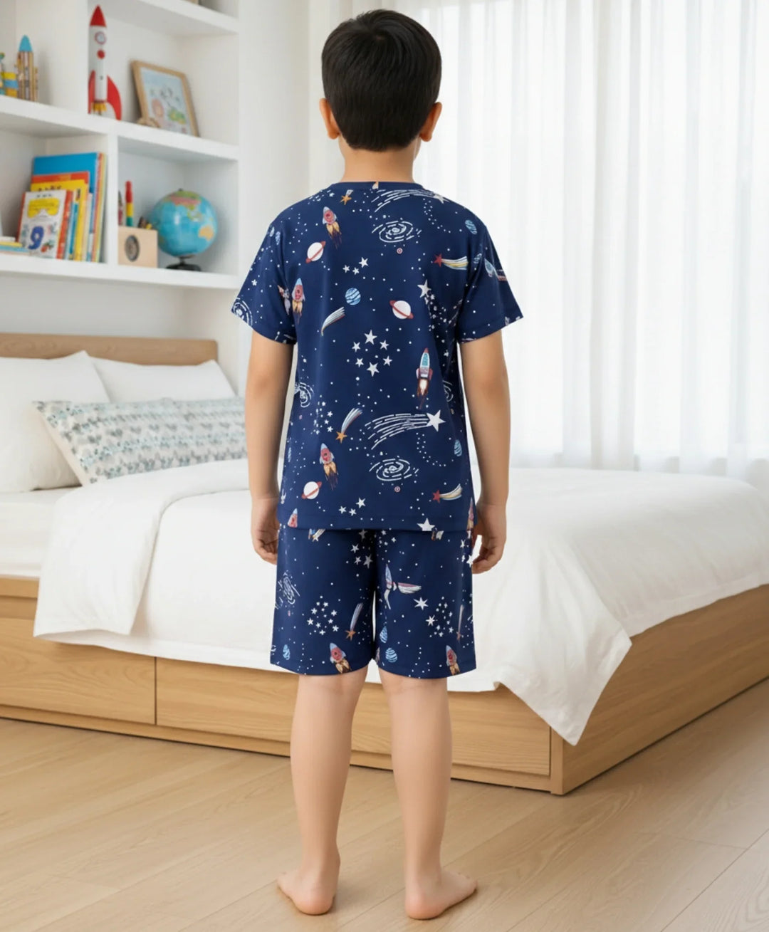 Solar System Boys Dream Sleepwear Shorts Set - Navy