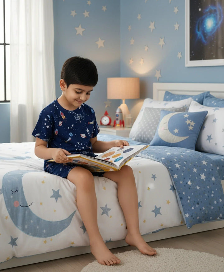 Solar System Boys Dream Sleepwear Shorts Set - Navy