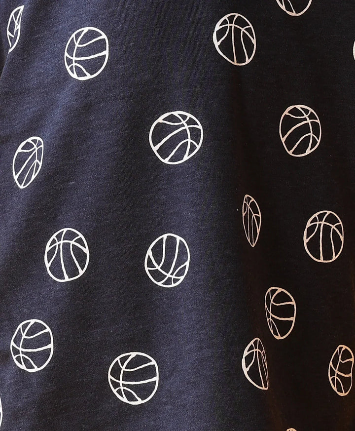 BASKETBALL PLAYTIME T-SHIRT SHORT SET - BLUE - Anthrilo 