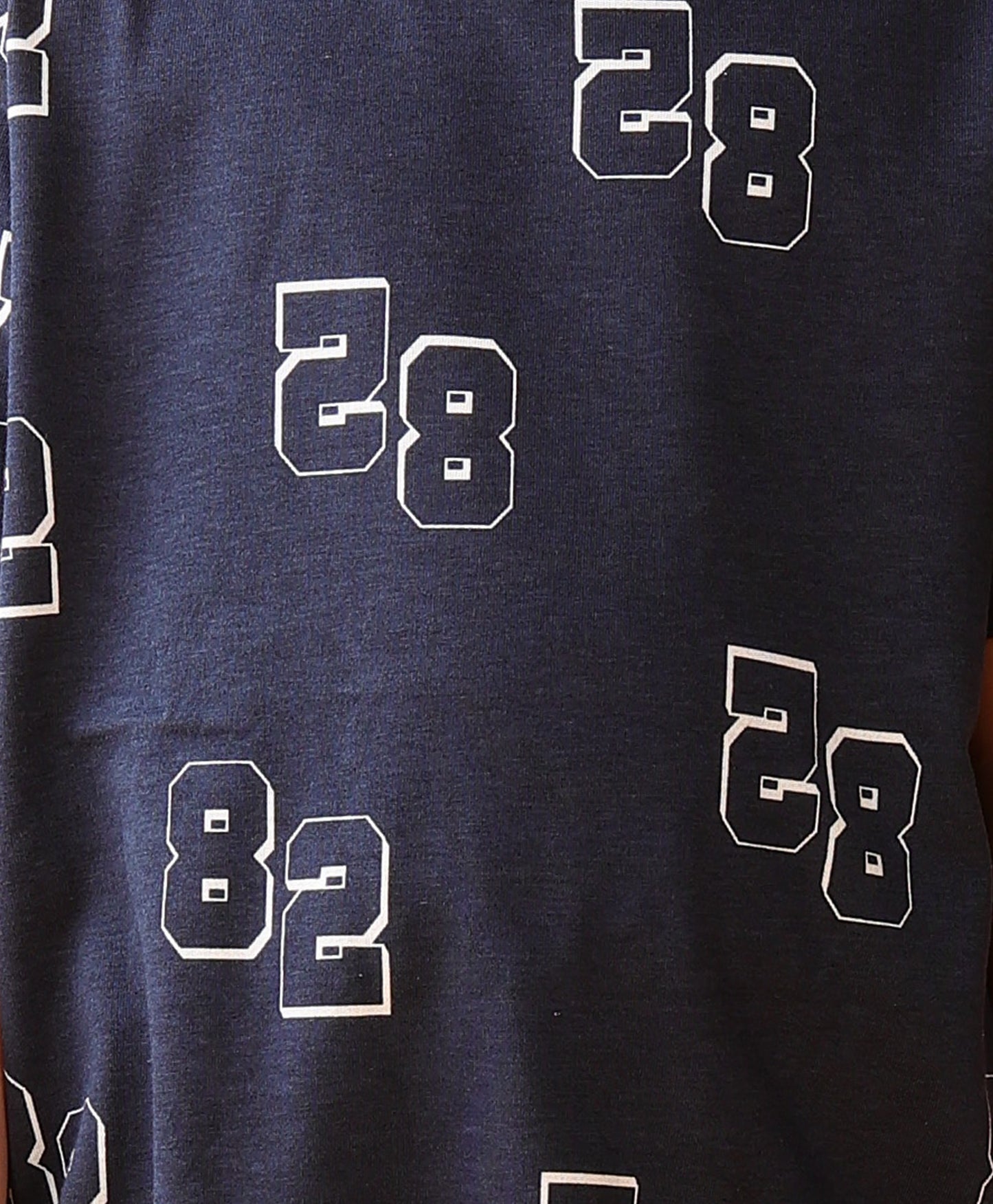 NUMBERS NAVY PLAYTIME T-SHIRT SHORT SET - NAVY