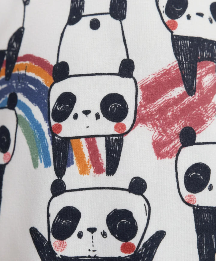 PANDA NIGHT DRESS - WHITE - Anthrilo 