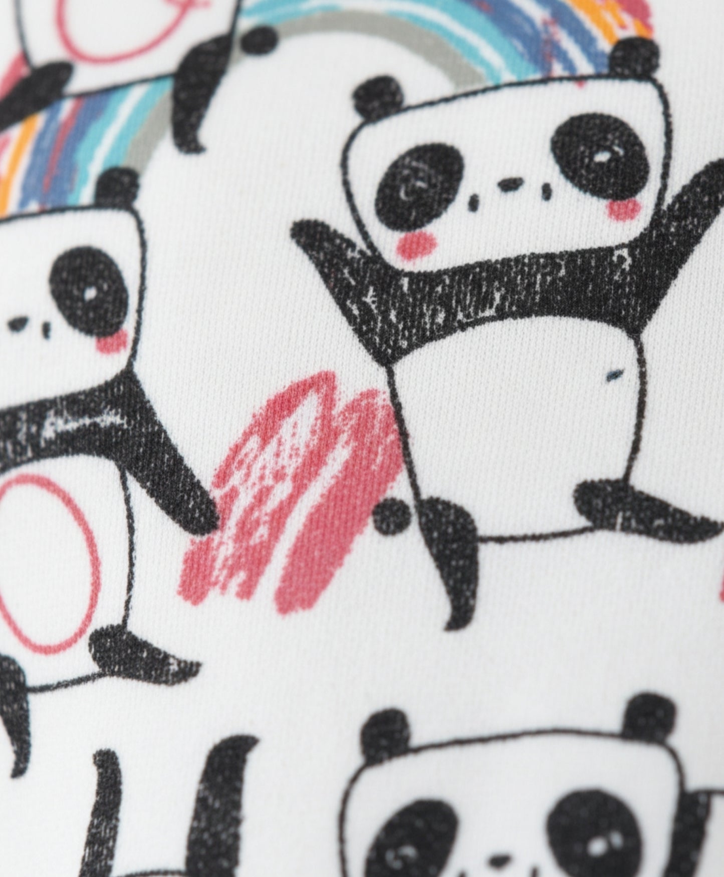 PANDA GIRLS NIGHT DRESS - WHITE - Anthrilo 