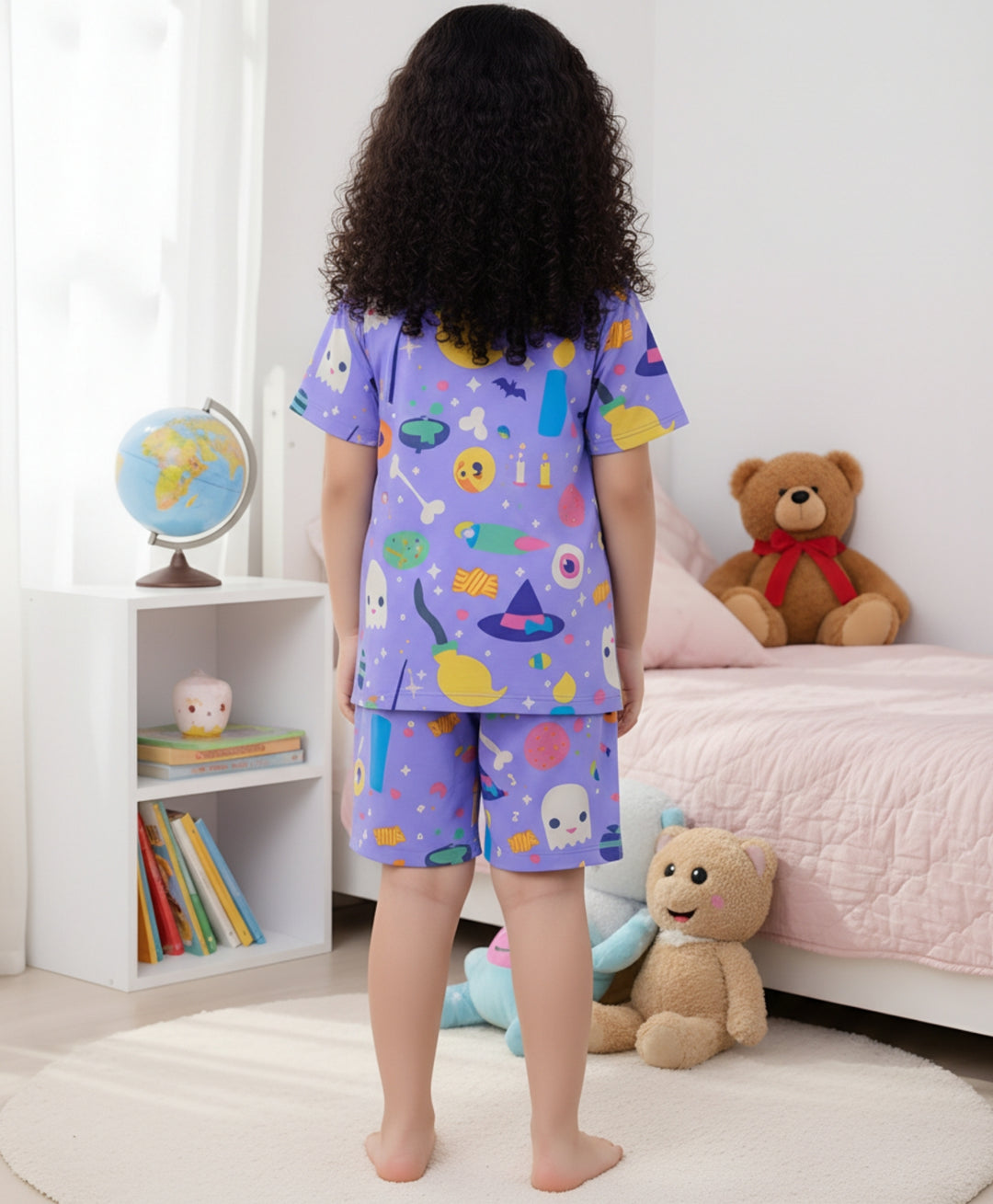 Halloween Sleepwear Short Set - Purple