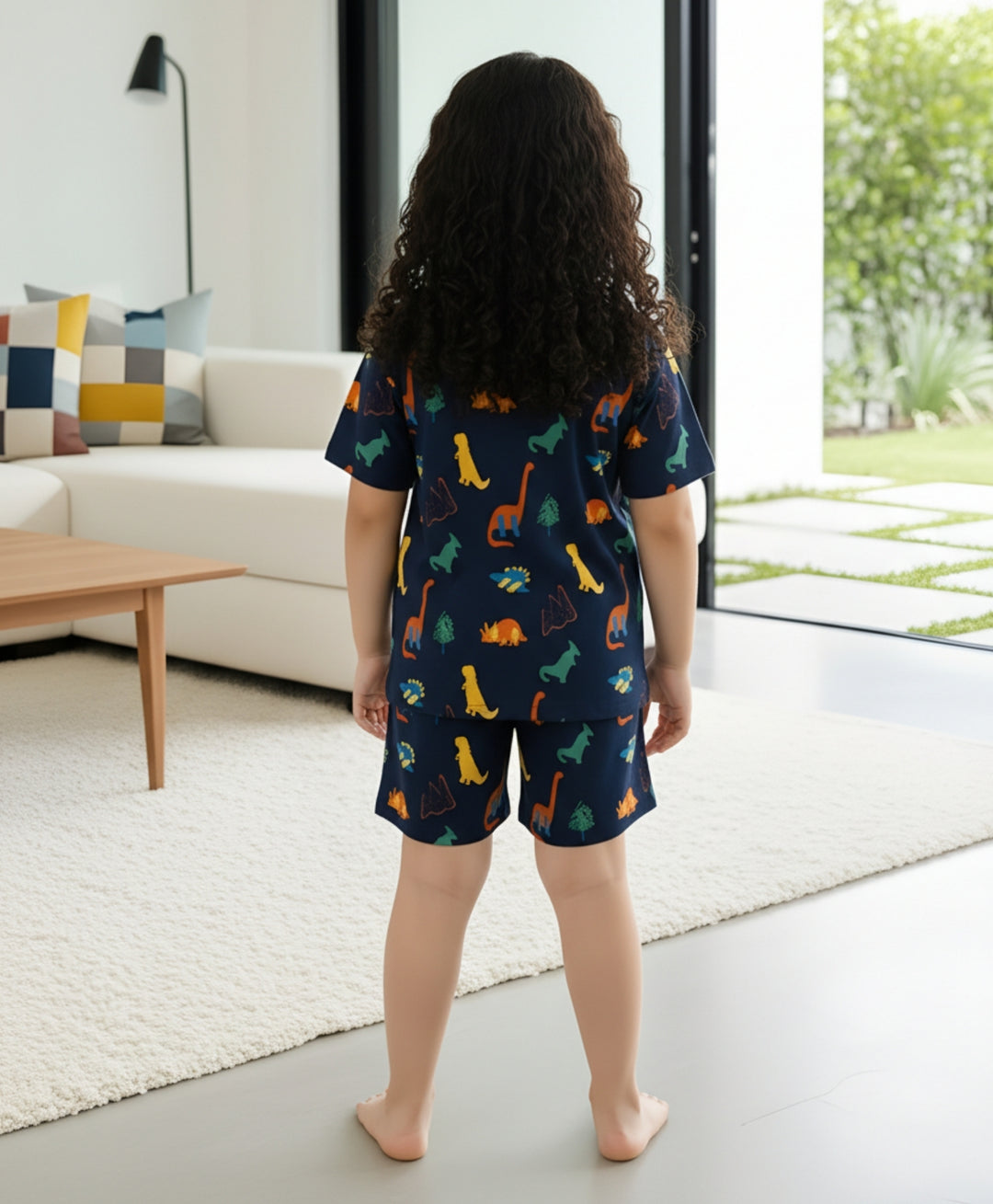 Dinosaur Fun Navy Sleepwear Shorts Set - Navy