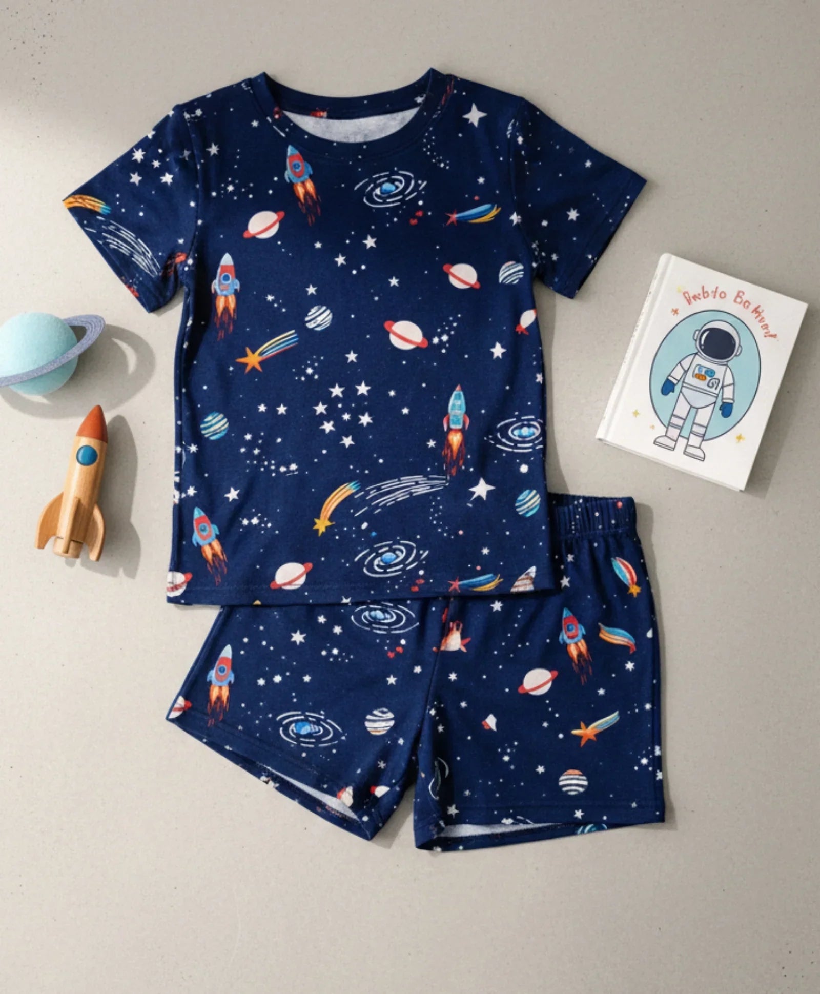 SOLAR DREAM GIRLS SLEEPWEAR SHORT SET - BLUE - Anthrilo 