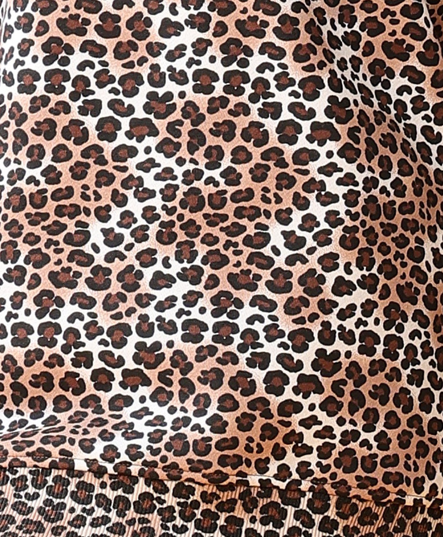 LEOPARD FLEECE GIRLS SWEATSHIRT JOGGER SET - BROWN