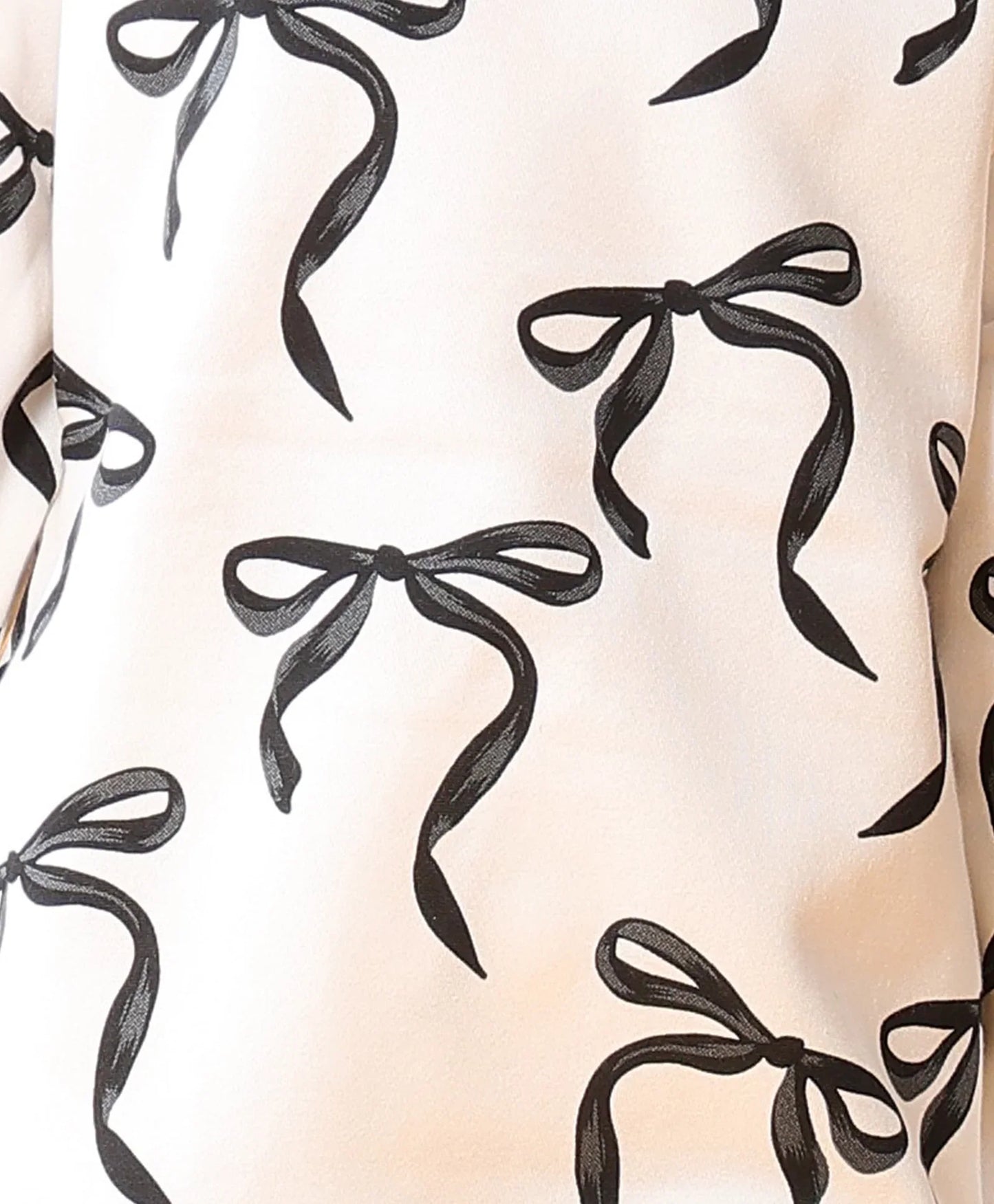 BLACK BOW GIRLS SWEATSHIRT FLEECE JOGGER SET - WHITE