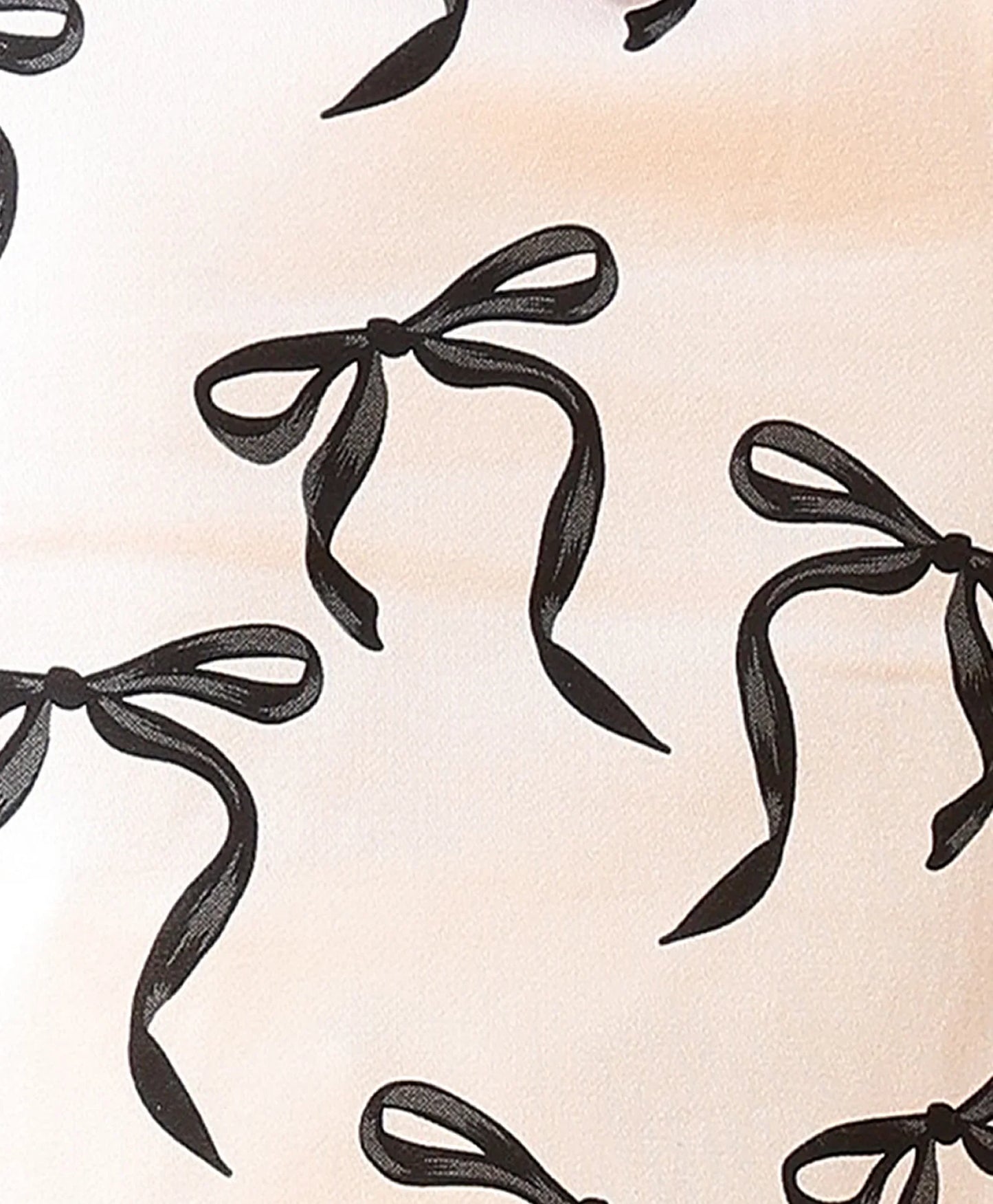 BLACK BOW FLEECE GIRLS SWEATSHIRT - OFF WHITE